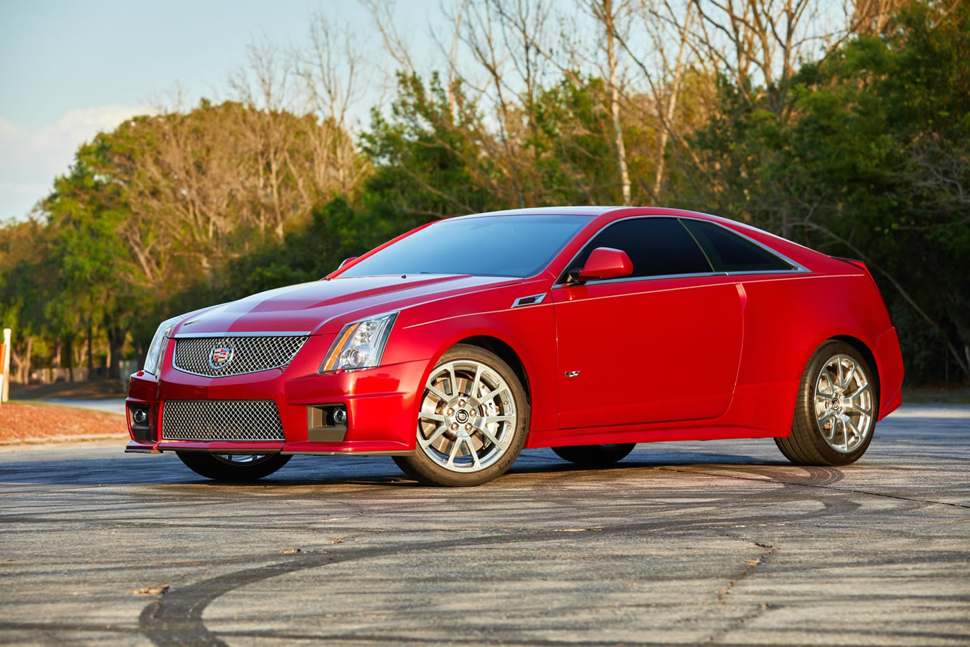 2012 Cadillac CTS-V Coupe in Crystal Red Tintcoat