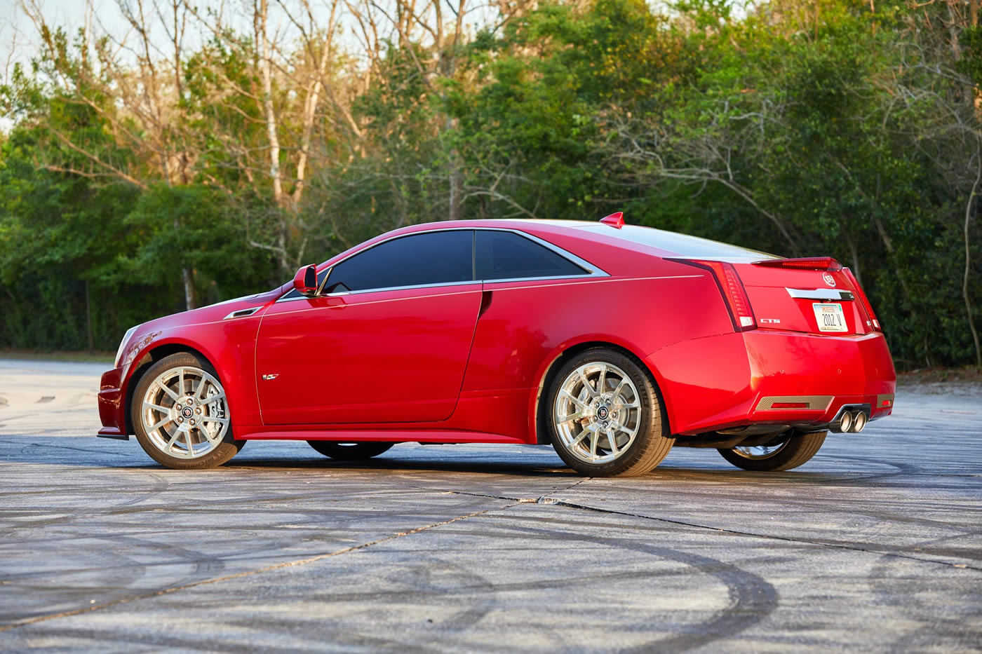 2012 Cadillac CTS-V Coupe in Crystal Red Tintcoat