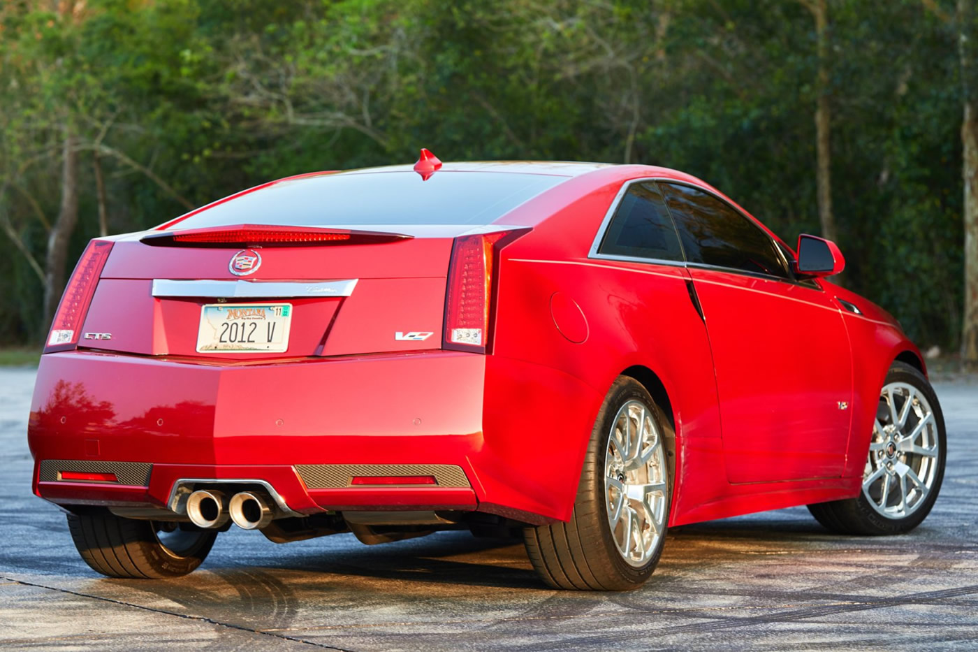 2012 Cadillac CTS-V Coupe in Crystal Red Tintcoat