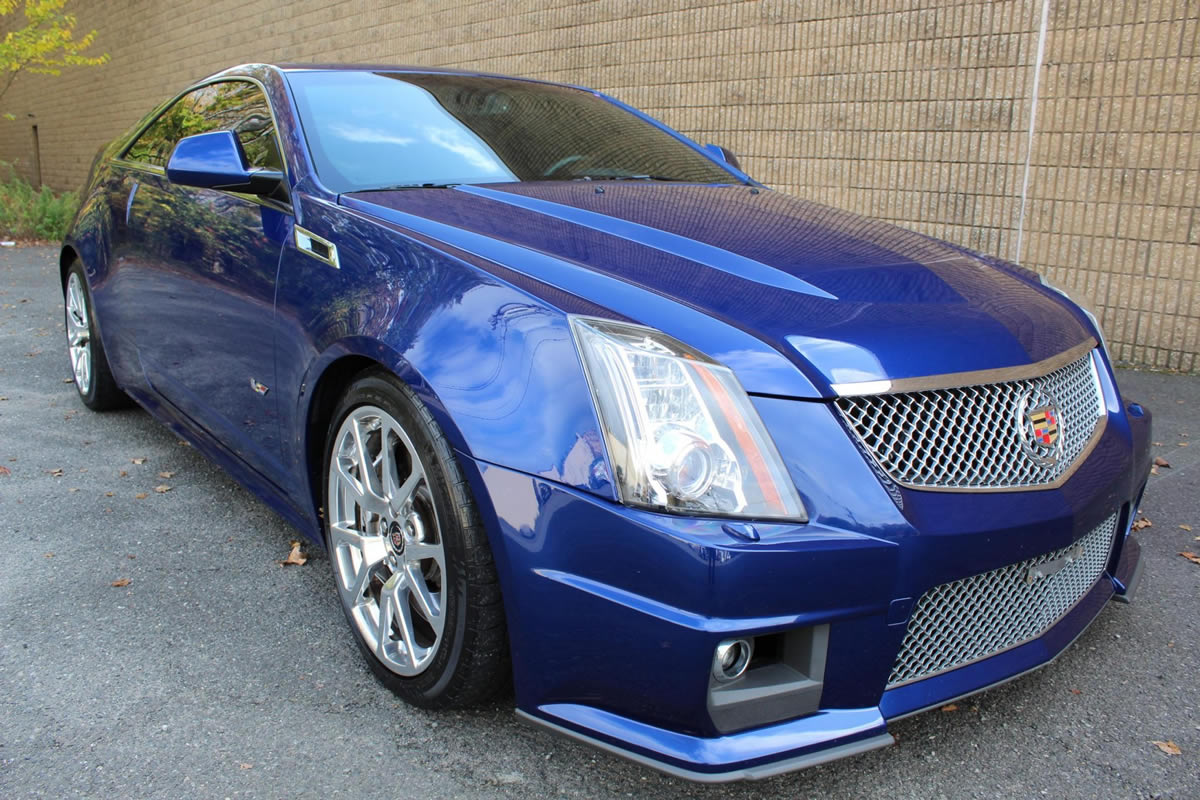 2012 Cadillac CTS-V Coupe in Opulent Blue Metallic