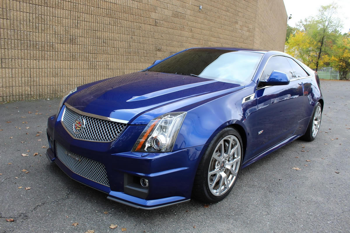 2012 Cadillac CTS-V Coupe in Opulent Blue Metallic