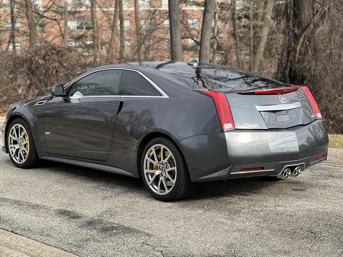 2012 Cadillac CTS-V Coupe in Thunder Gray Metallic Chromaflair