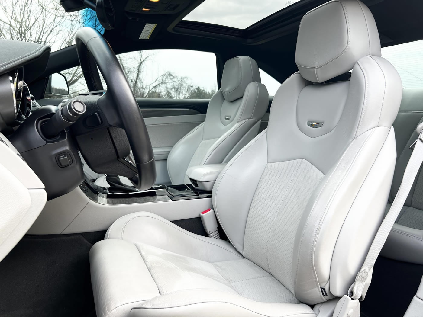 2012 Cadillac CTS-V Coupe in Thunder Gray Metallic Chromaflair