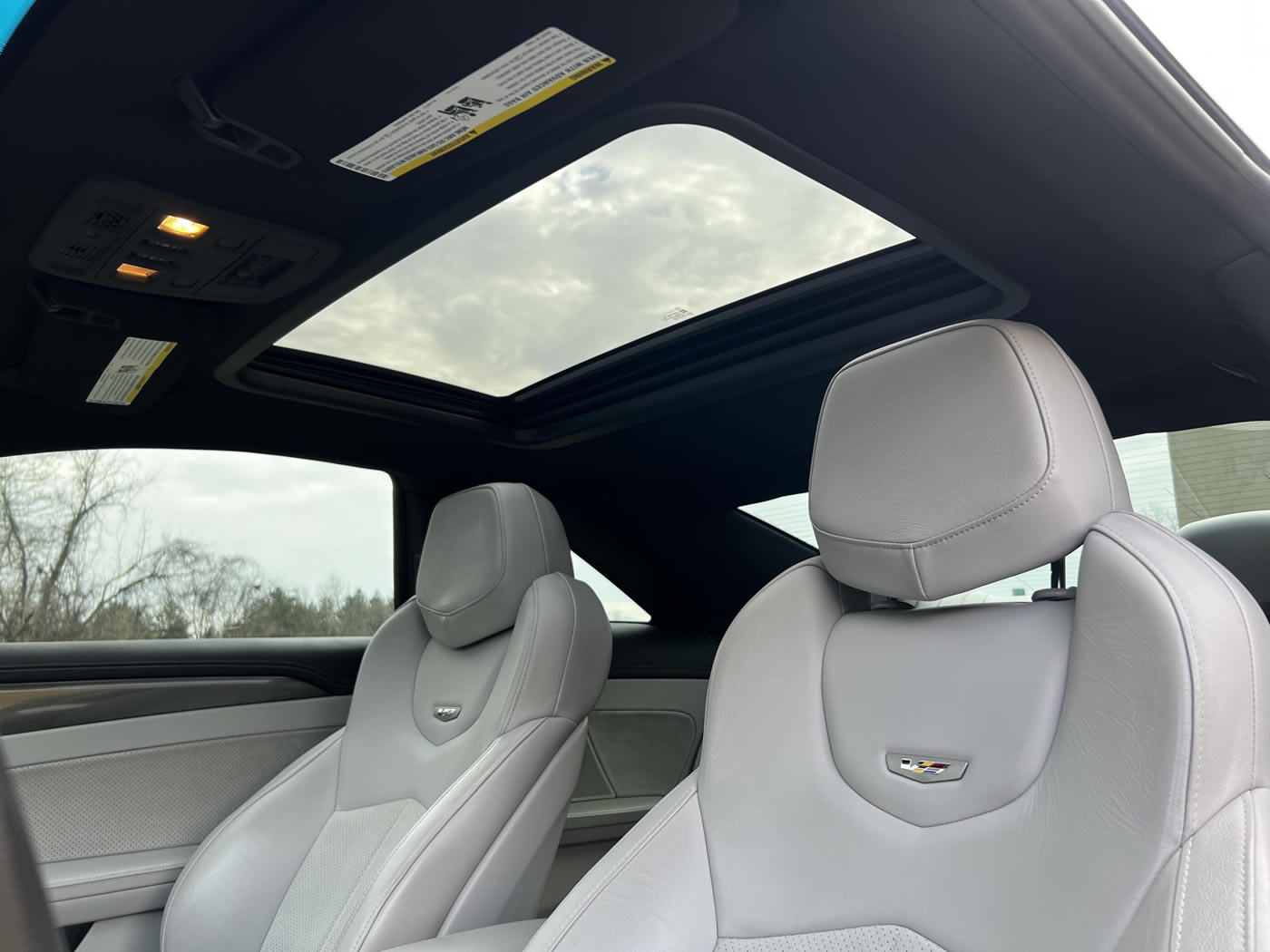 2012 Cadillac CTS-V Coupe in Thunder Gray Metallic Chromaflair