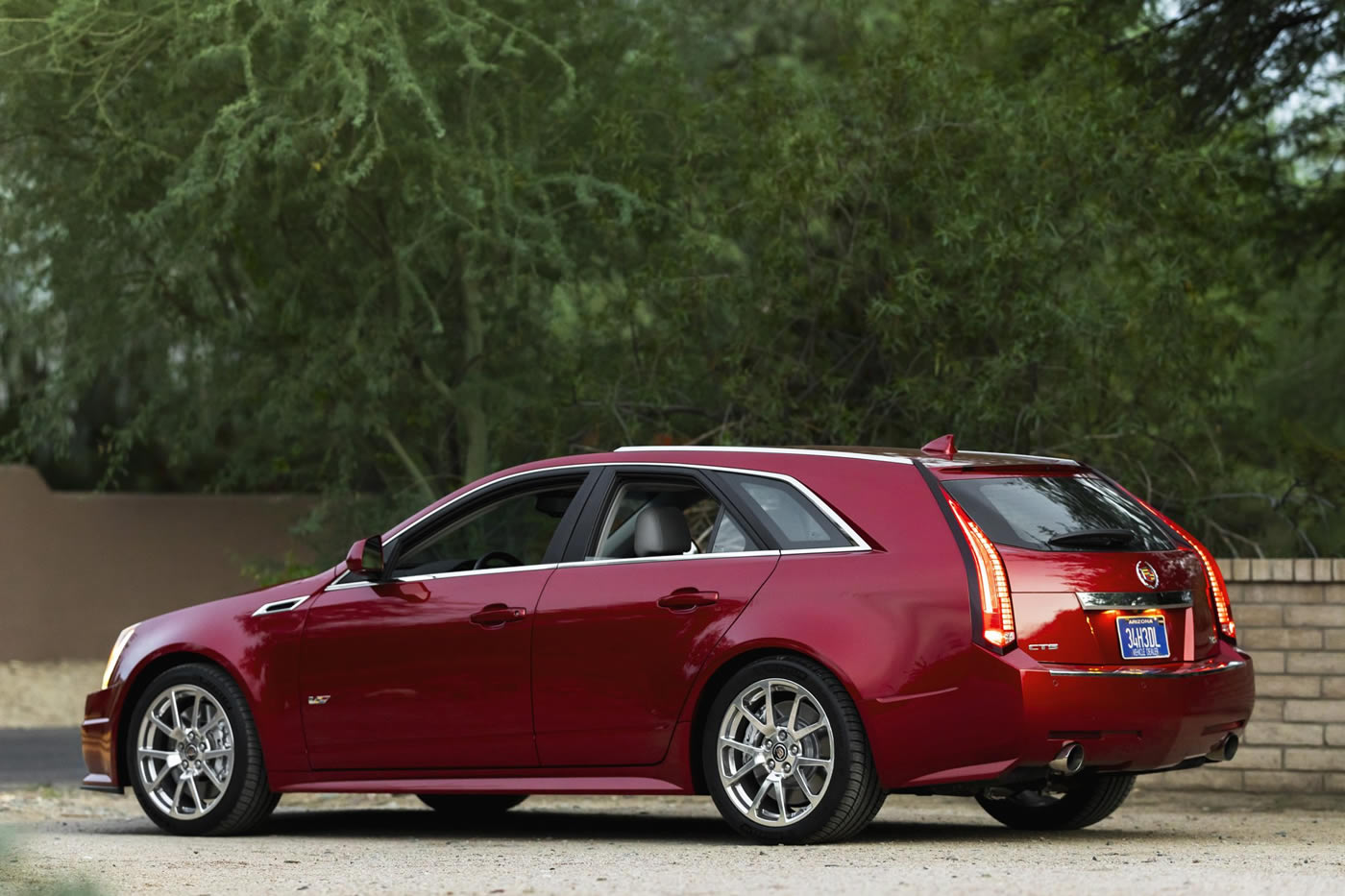 2012 Cadillac CTS-V Wagon in Crystal Red Tintcoat