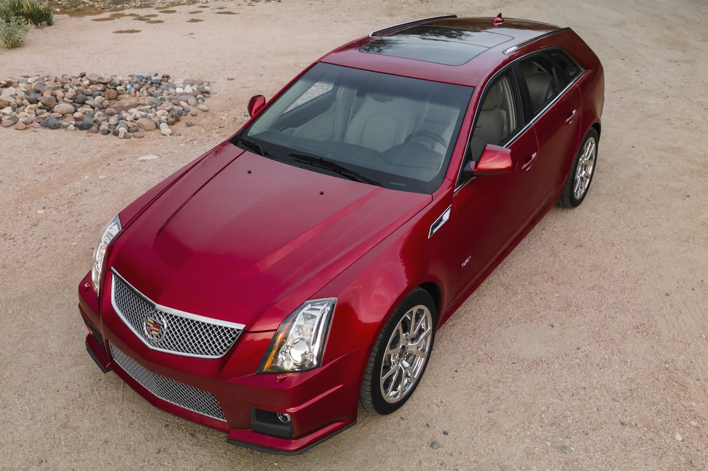 2012 Cadillac CTS-V Wagon in Crystal Red Tintcoat