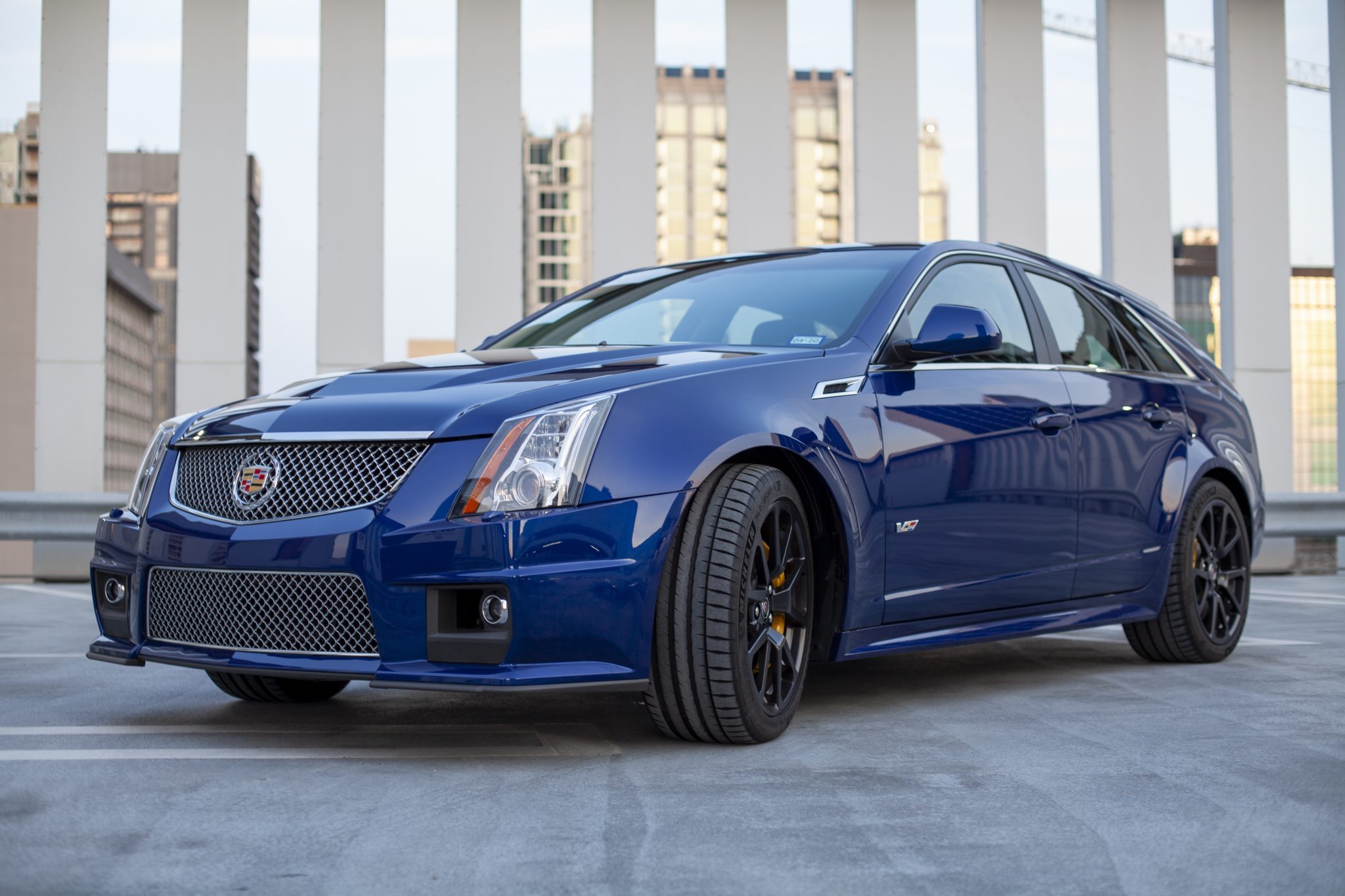 2012 Cadillac CTS-V Wagon in Opulent Blue Metallic