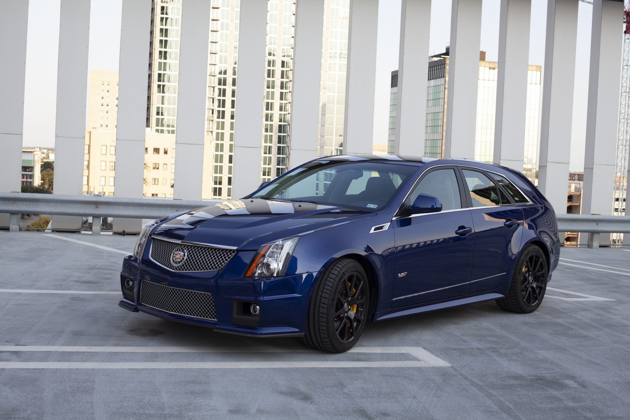 2012 Cadillac CTS-V Wagon in Opulent Blue Metallic