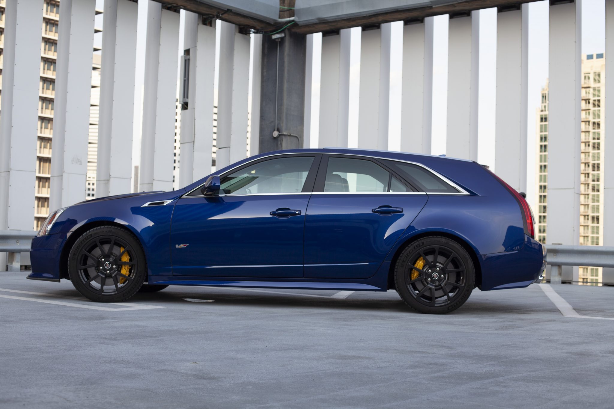 2012 Cadillac CTS-V Wagon in Opulent Blue Metallic