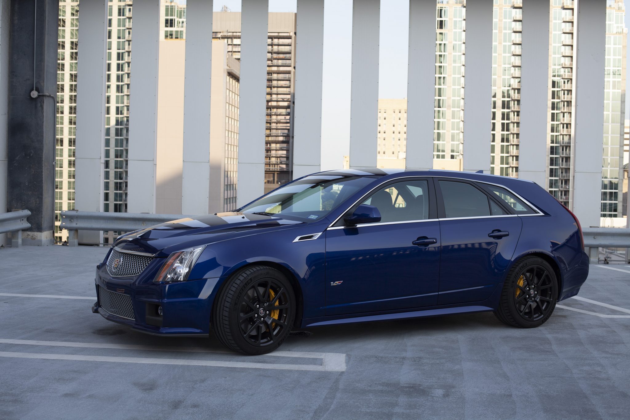 2012 Cadillac CTS-V Wagon in Opulent Blue Metallic