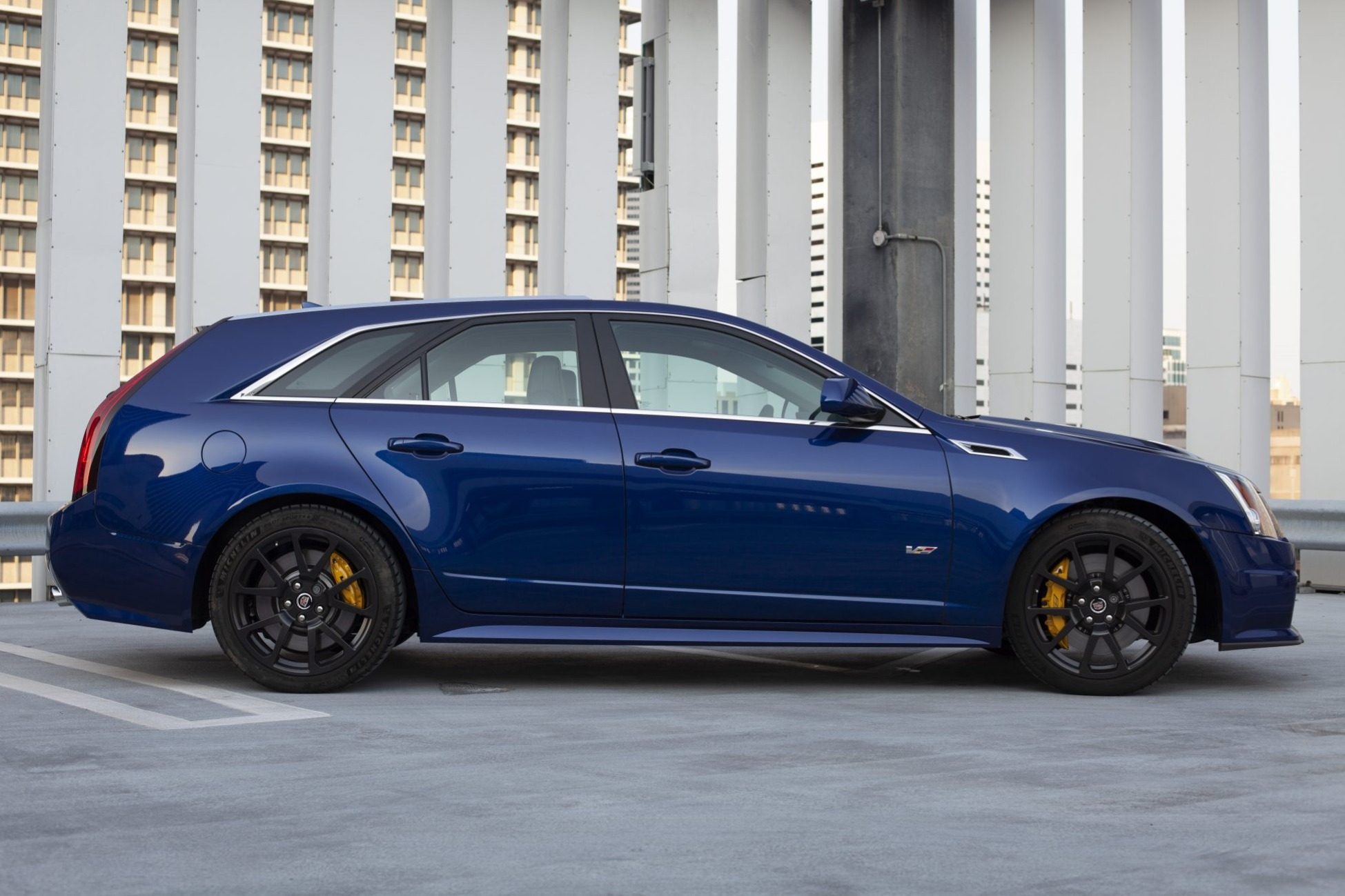 2012 Cadillac CTS-V Wagon in Opulent Blue Metallic