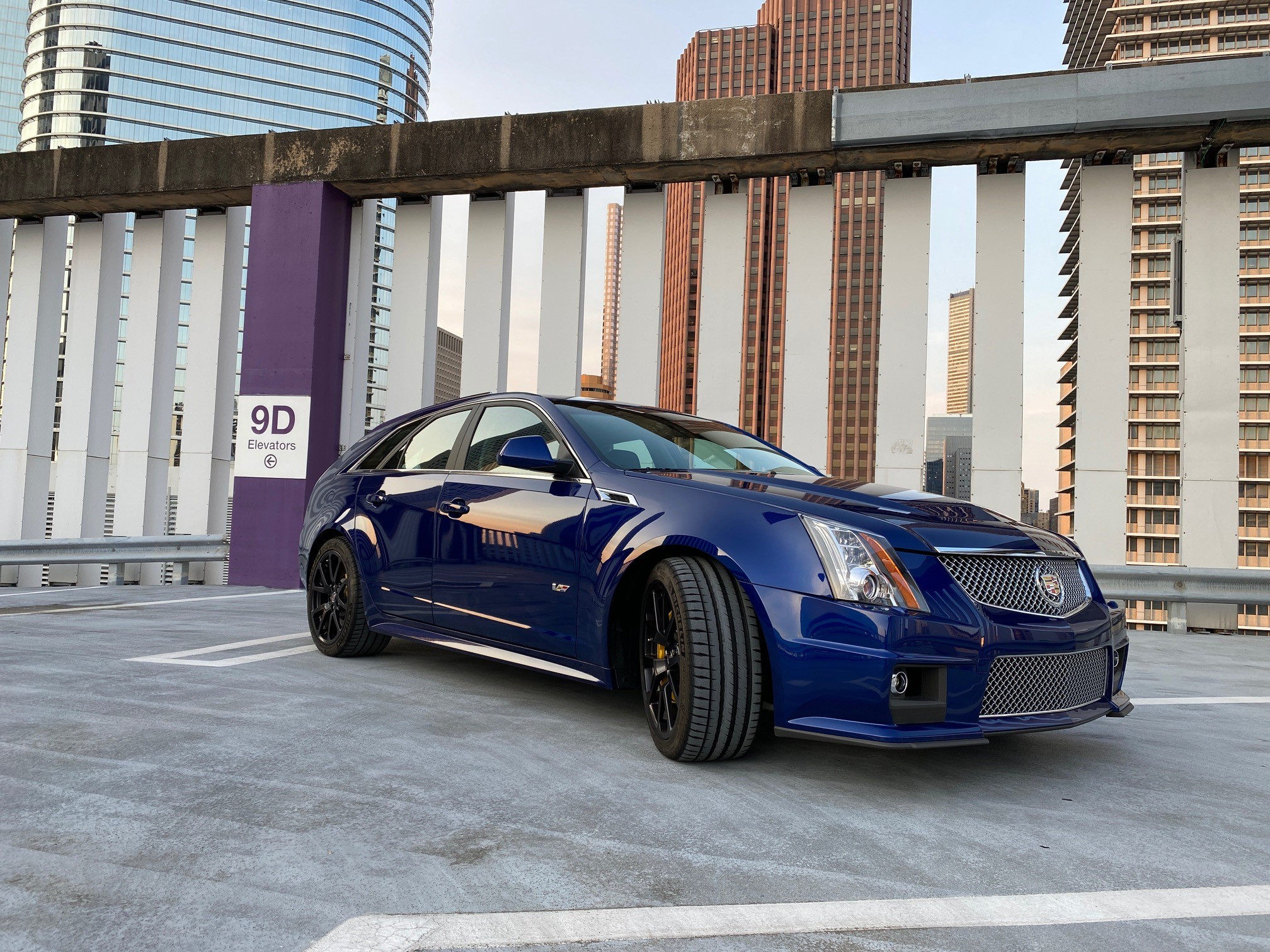 2012 Cadillac CTS-V Wagon in Opulent Blue Metallic