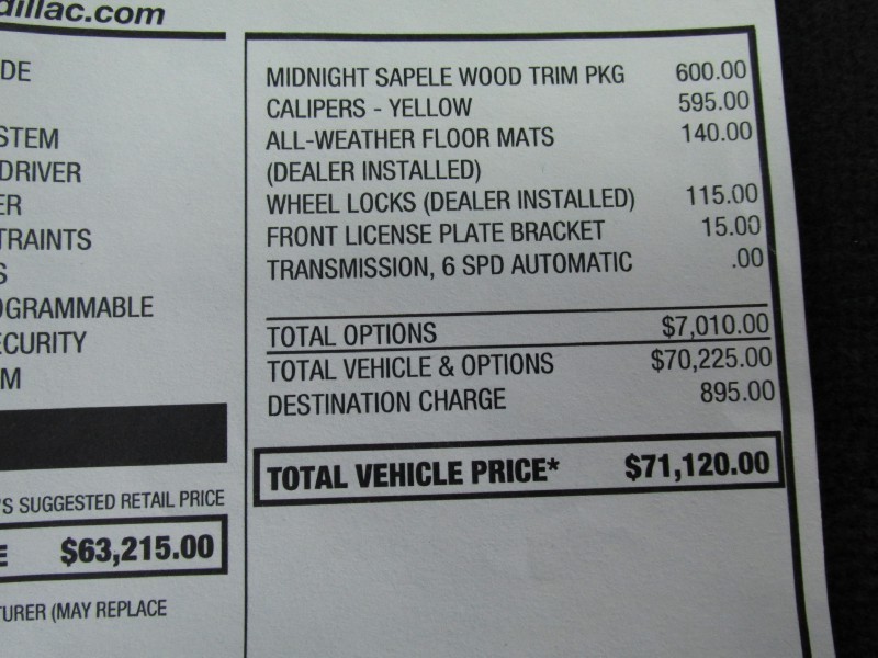 2013 Cadillac CTS-V Wagon in Black Diamond Tricoat