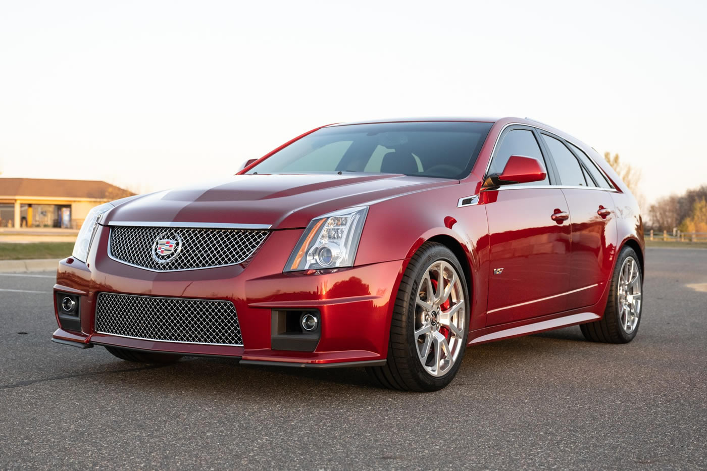 2013 Cadillac CTS-V Wagon in Crystal Red Tintcoat