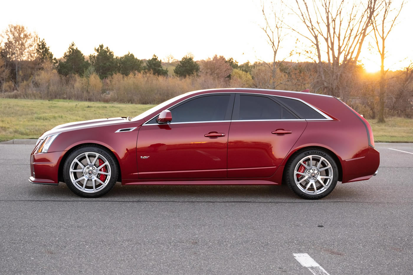 2013 Cadillac CTS-V Wagon in Crystal Red Tintcoat