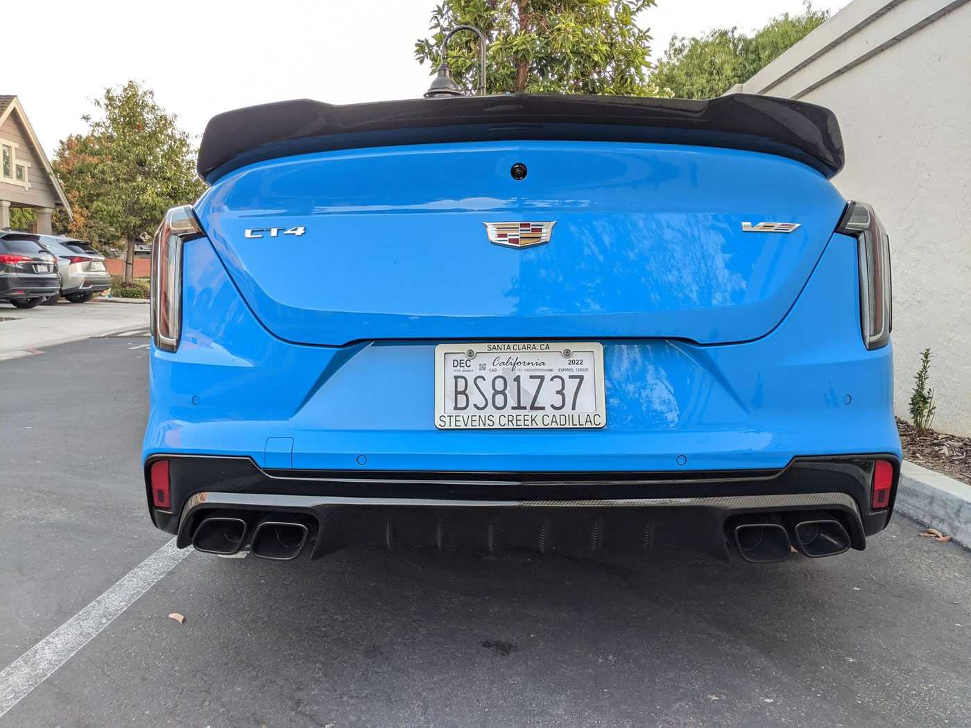 2022 Cadillac CT4-V Blackwing in Electric Blue