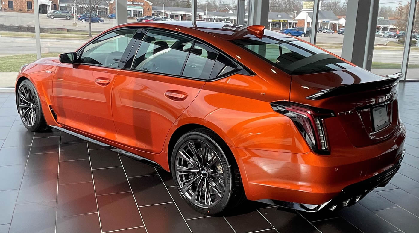 2022 Cadillac CT5-V Blackwing in Blaze Orange Metallic