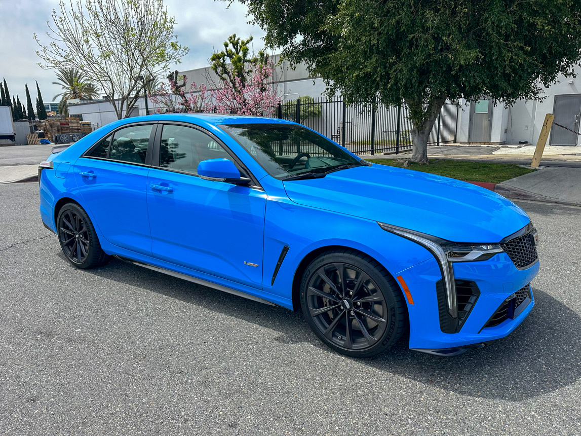 2023 Cadillac CT4-V Blackwing in Electric Blue