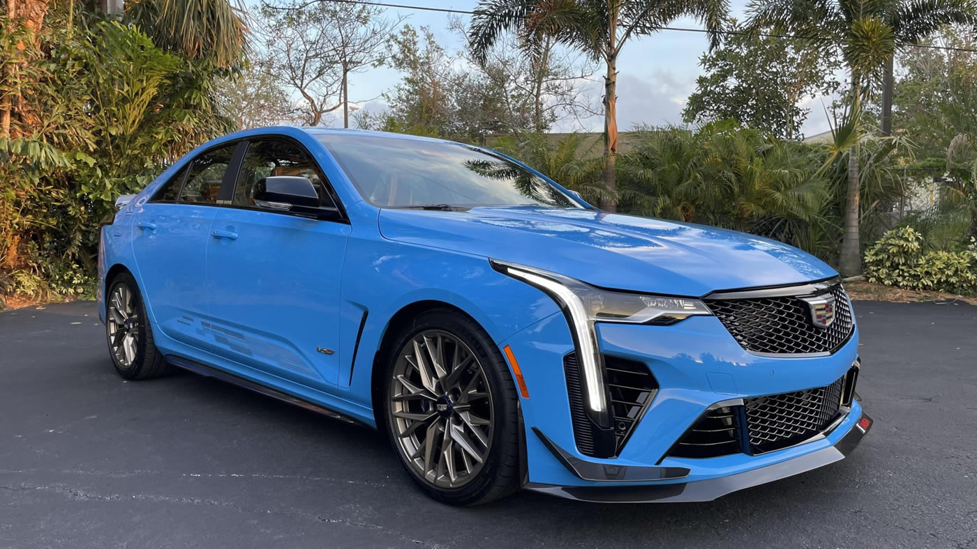 2023 Cadillac CT4-V Blackwing Watkins Glen IMSA Edition in Electric Blue