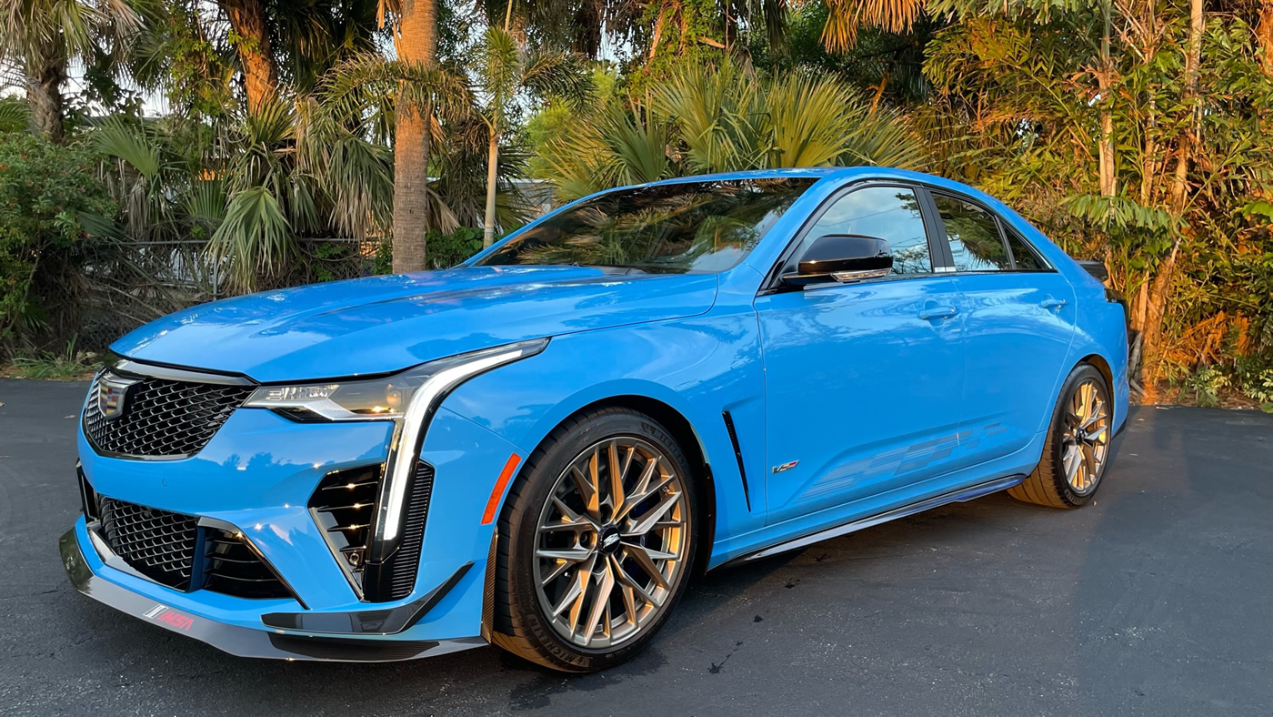 2023 Cadillac CT4-V Blackwing Watkins Glen IMSA Edition in Electric Blue
