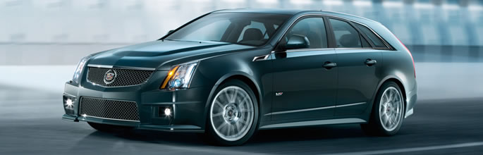 2011 Cadillac CTS-V Sports Wagon Front Angle View