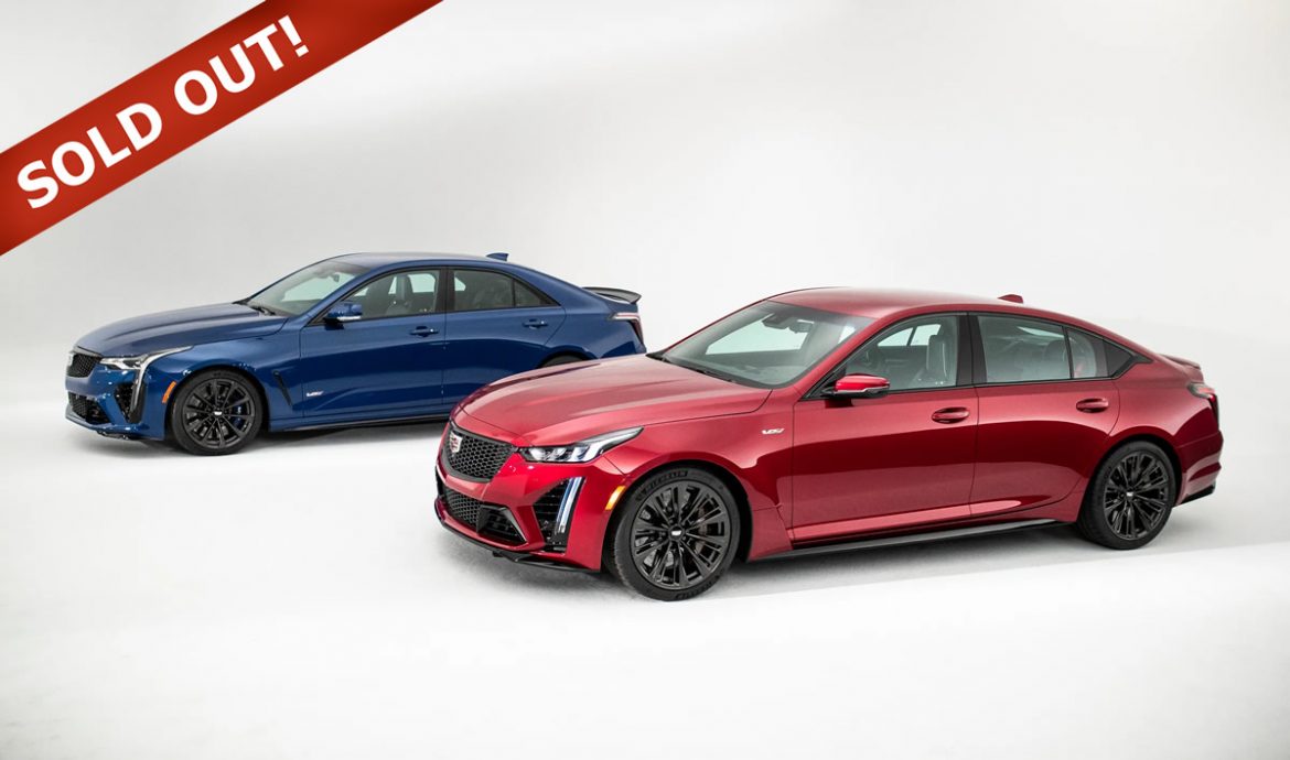 Initial run of 250 2022 Cadillac CT4-V and CT5-V Blackwings are sold out Initial run of 250 2022 Cadillac CT4-V and CT5-V Blackwings are sold out