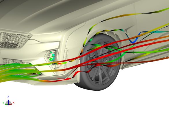 The 2022 CT4-V Blackwing has multiple front grilles, which feed air to heat exchangers and brake ducts.