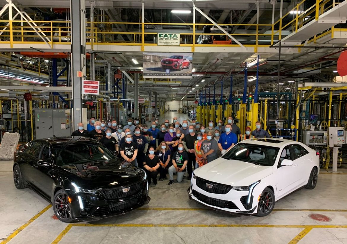 Production of the 2022 Cadillac CT4-V and CT5-V Blackwings begins at the Lansing Michigan Assembly Plant Production of the 2022 Cadillac CT4-V and CT5-V Blackwings begins at the Lansing Michigan Assembly Plant