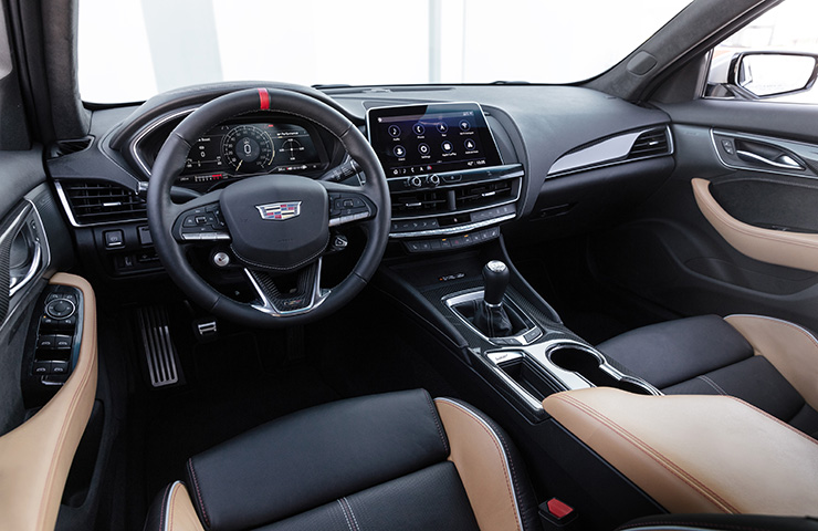2022 Cadillac CT5-V Blackwing Interior with Manual Transmission